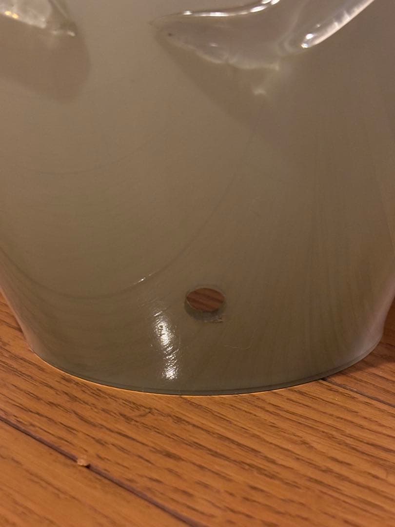 ヤマギワ 岩津ガラス ペンギン 大きなガラスのフロアスタンド 硝子細工