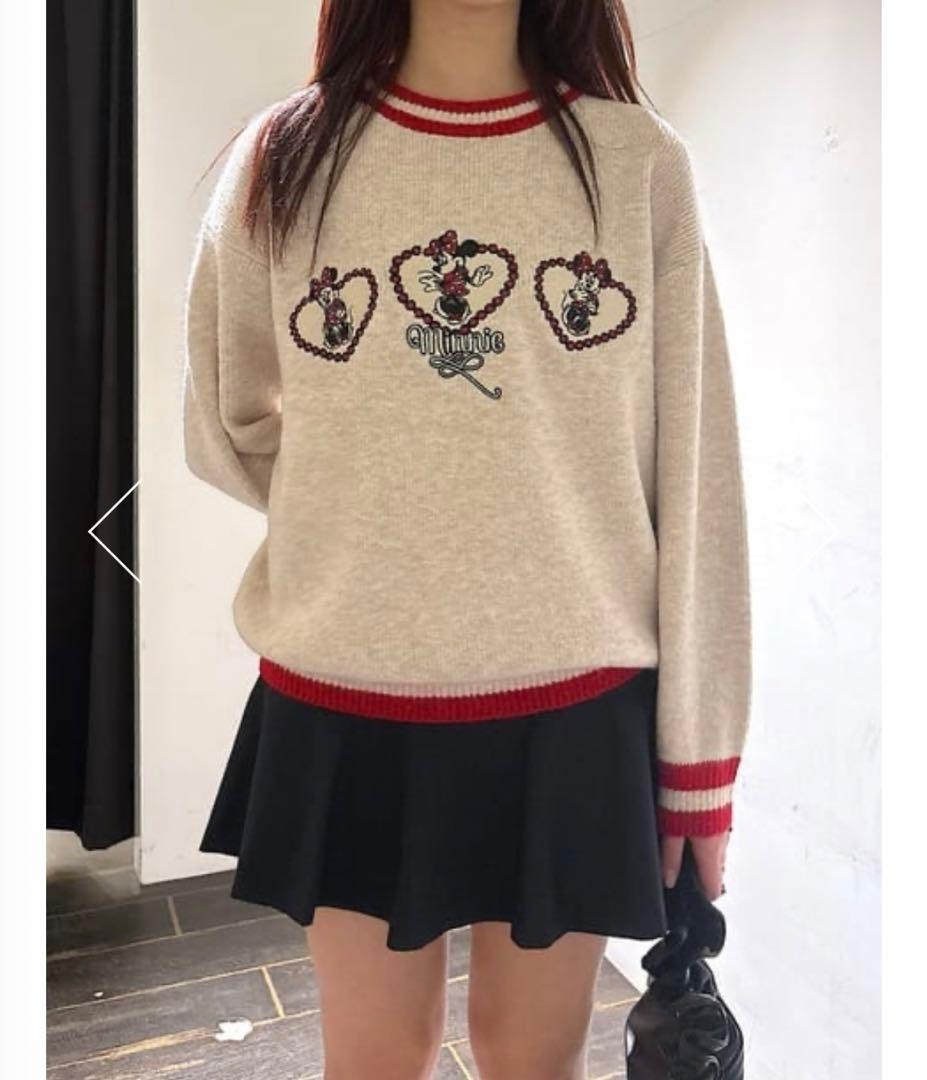 MD X'mas KNIT / ミニー/moussy ディズニーニット - メルカリ