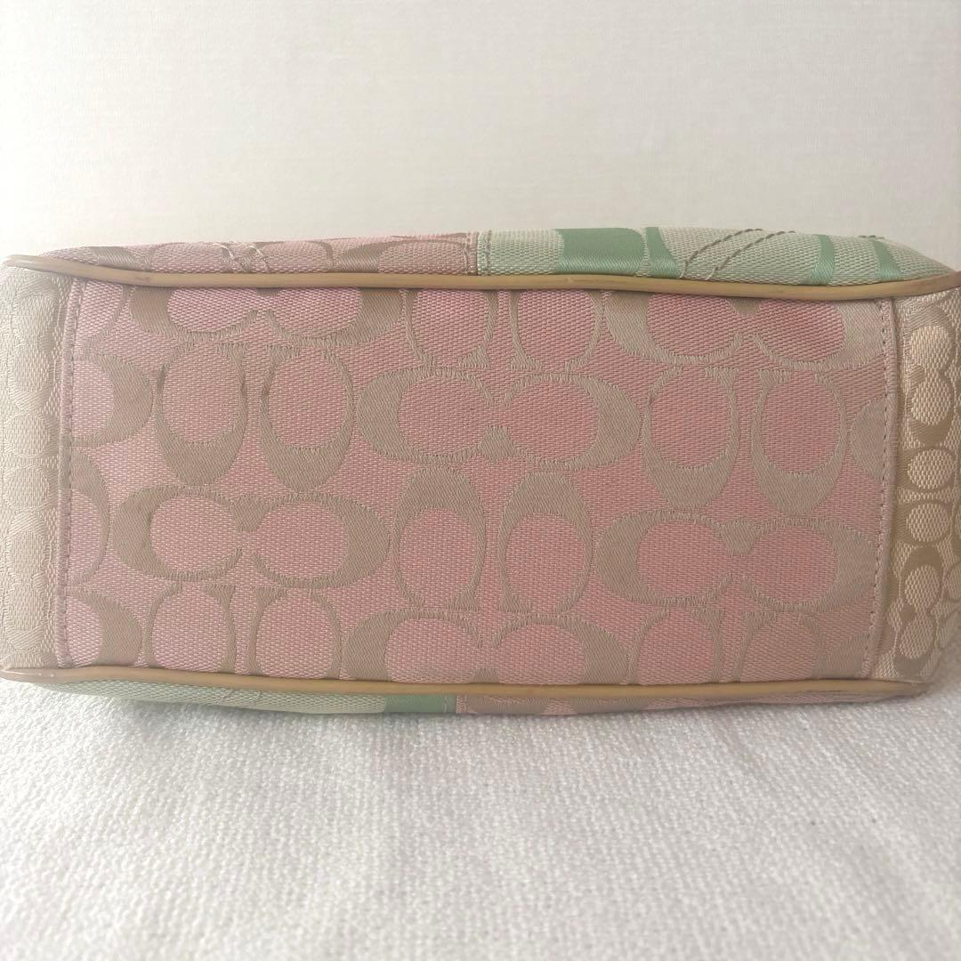 COACH コーチ シグネチャー トートバッグ パッチワーク風 肩掛け