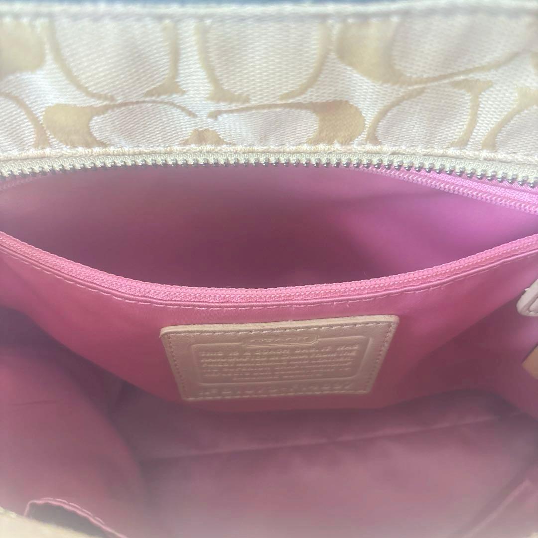 COACH コーチ シグネチャー トートバッグ パッチワーク風 肩掛け