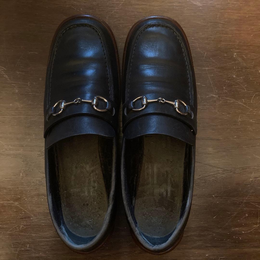 GUCCI ブラック ローファー 金具付きレディースドライビングシューズ