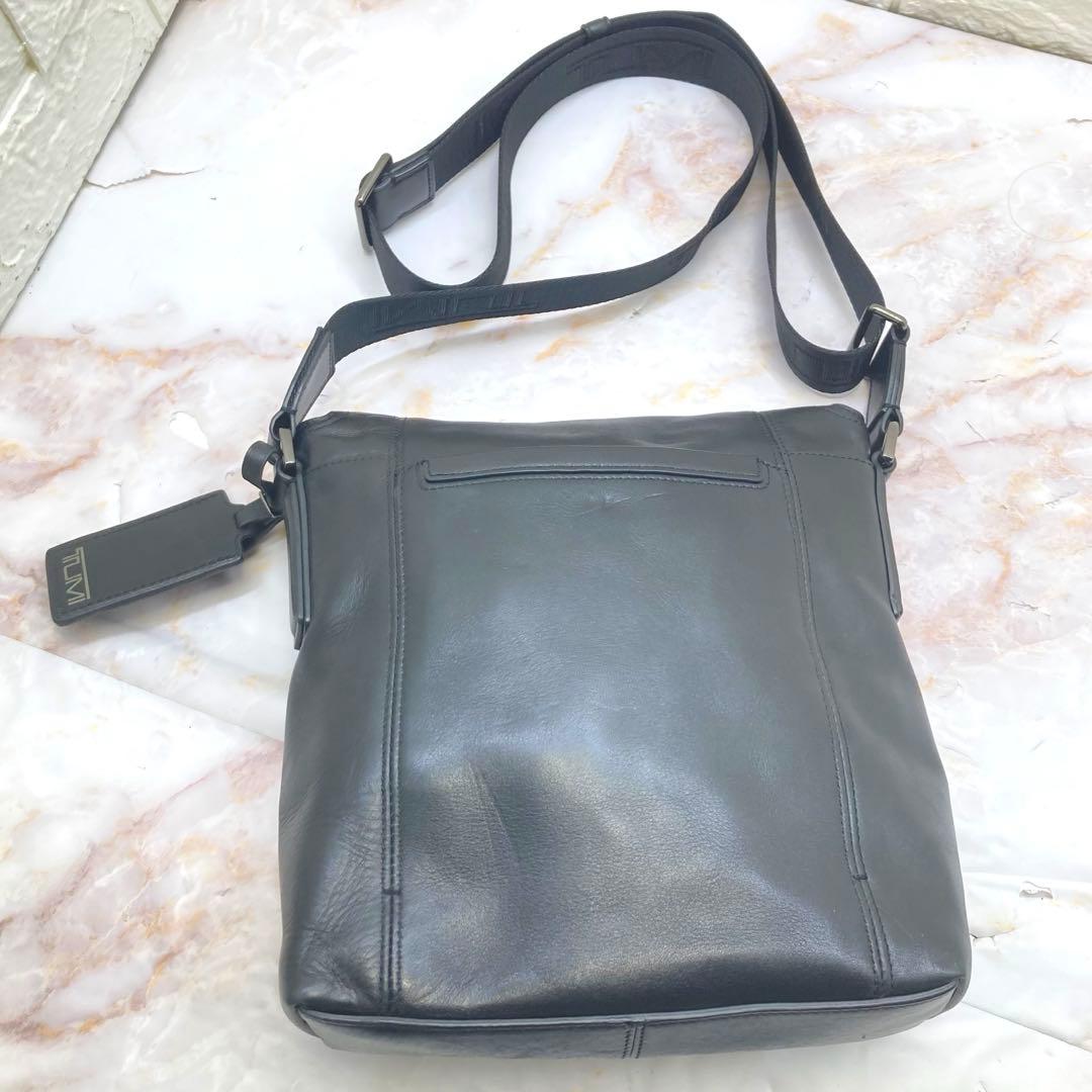 極美品❣️TUMIトゥミ68603JTレザー ショルダー バッグブラック黒