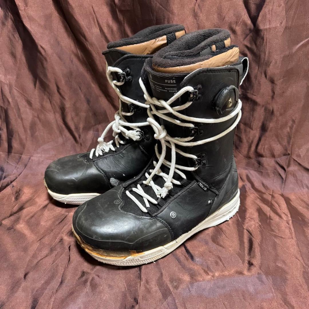 名機 RIDE ライド スノーボードブーツ FUSE 27.0cm BOA