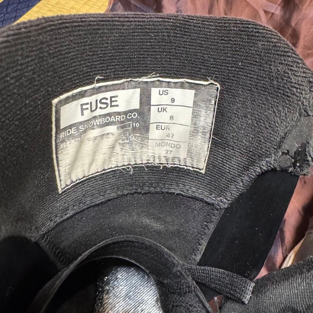 名機 RIDE ライド スノーボードブーツ FUSE 27.0cm BOA