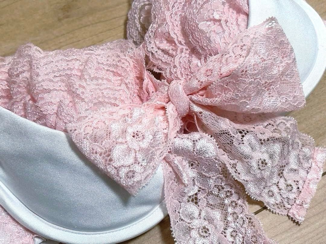 MARS♡大人気激レア♡盛りブラ／見せブラ♡小悪魔♡姫系♡ホワイト×ベビーピンク