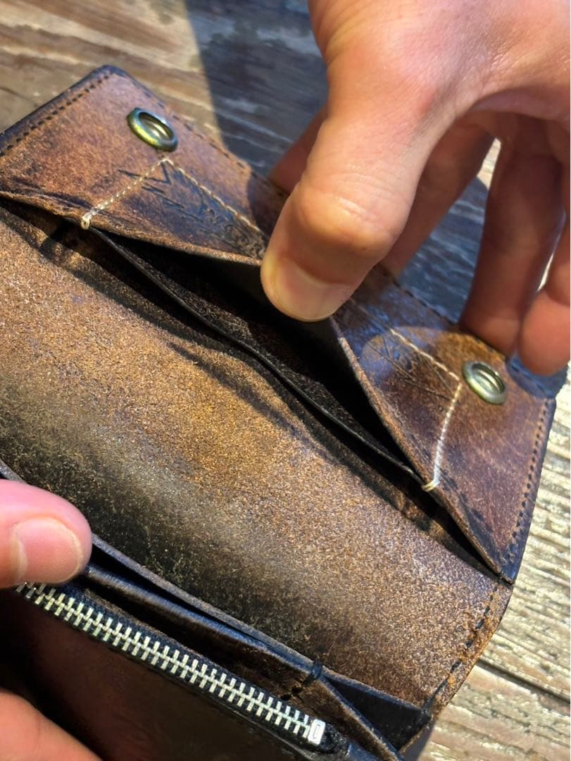WOLF'S HEAD ウルフズヘッド スタッズ レザー ウォレット 財布 初期