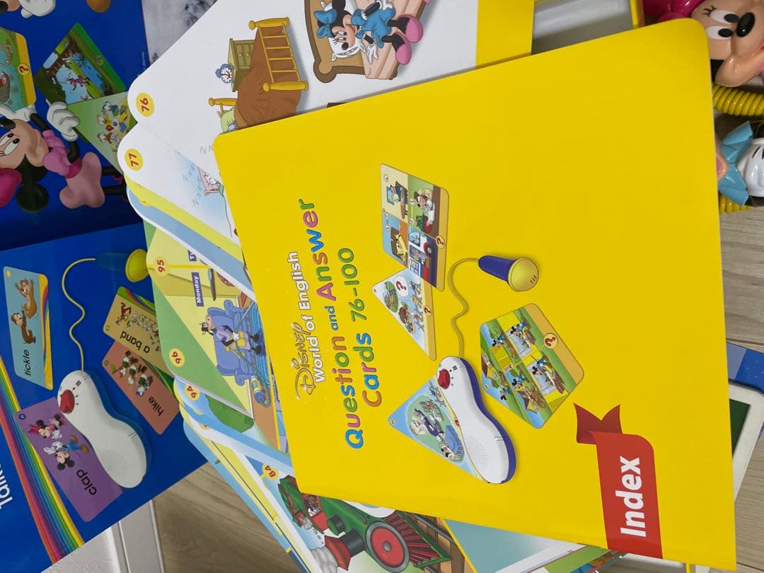 DWE ディズニー英語システム トークアロング Q&Aカードセット 美品 626