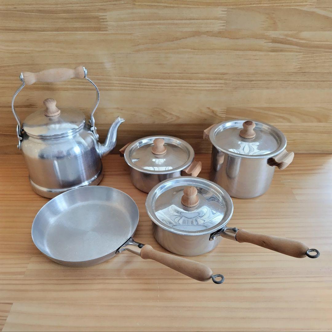 の*か様 ままごと　アルミ製　Gluckskafer グリュックスケーファー ままごと 鍋 なべ 調理器具 おもちゃ キッチン ドイツ Gluckskafer