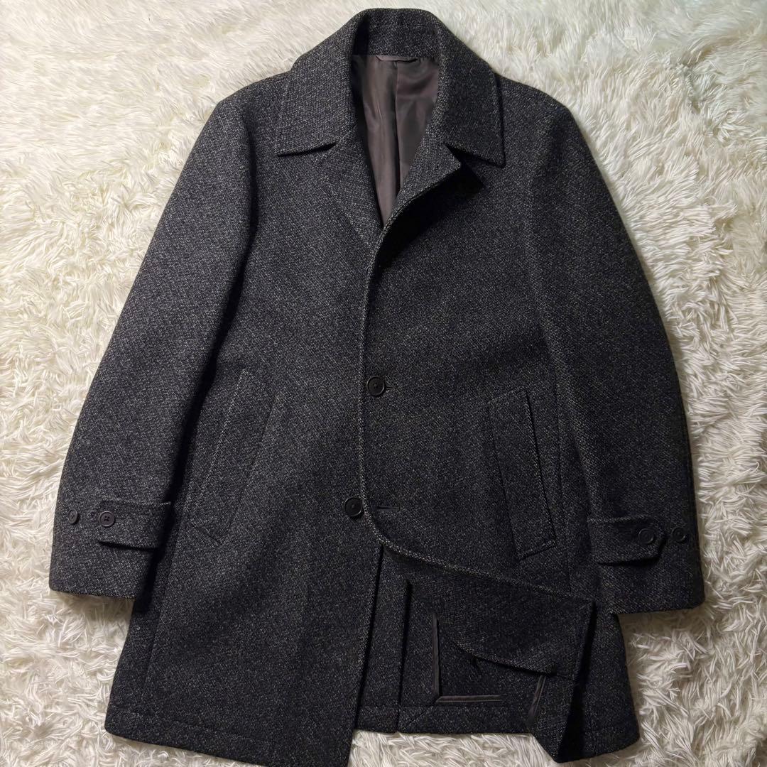 極美品✨ SHIPS ウールチェスターコート LL チャコールグレー 高級