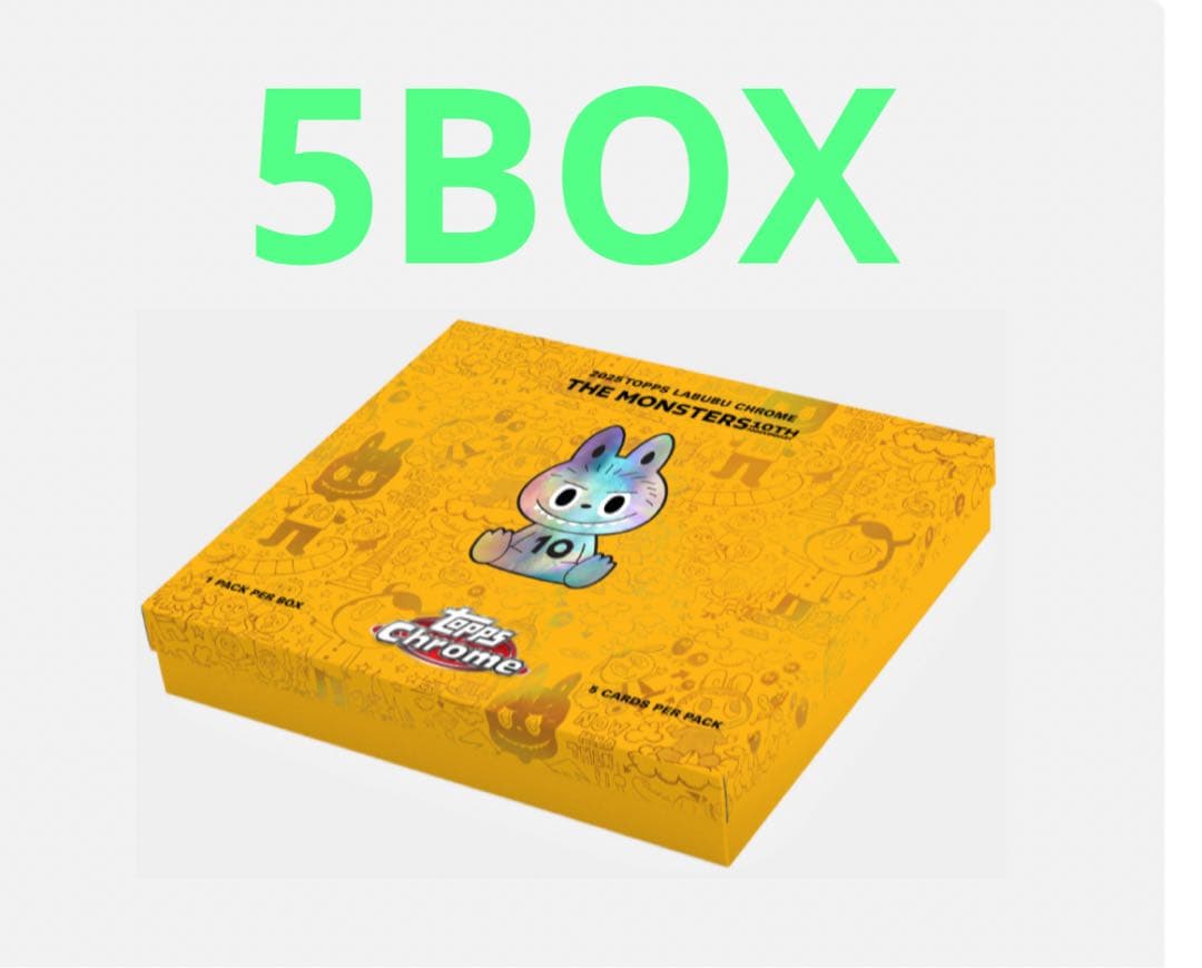 2025 Topps Chrome Labubu 5box - メルカリ