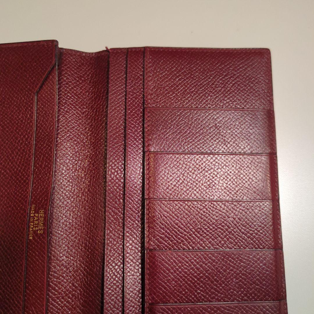 HERMES エルメス 札入れ MC2 フレミング 長財布 ボルドー - メルカリ