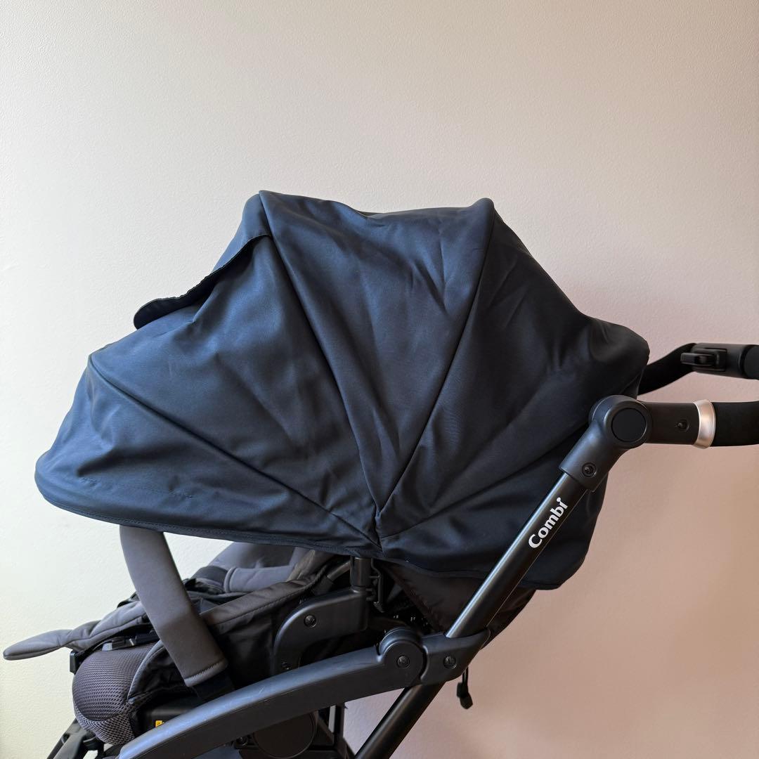 美品 Combi コンビ ベビーカー AttO（アット） type-S ネイビー - メルカリ