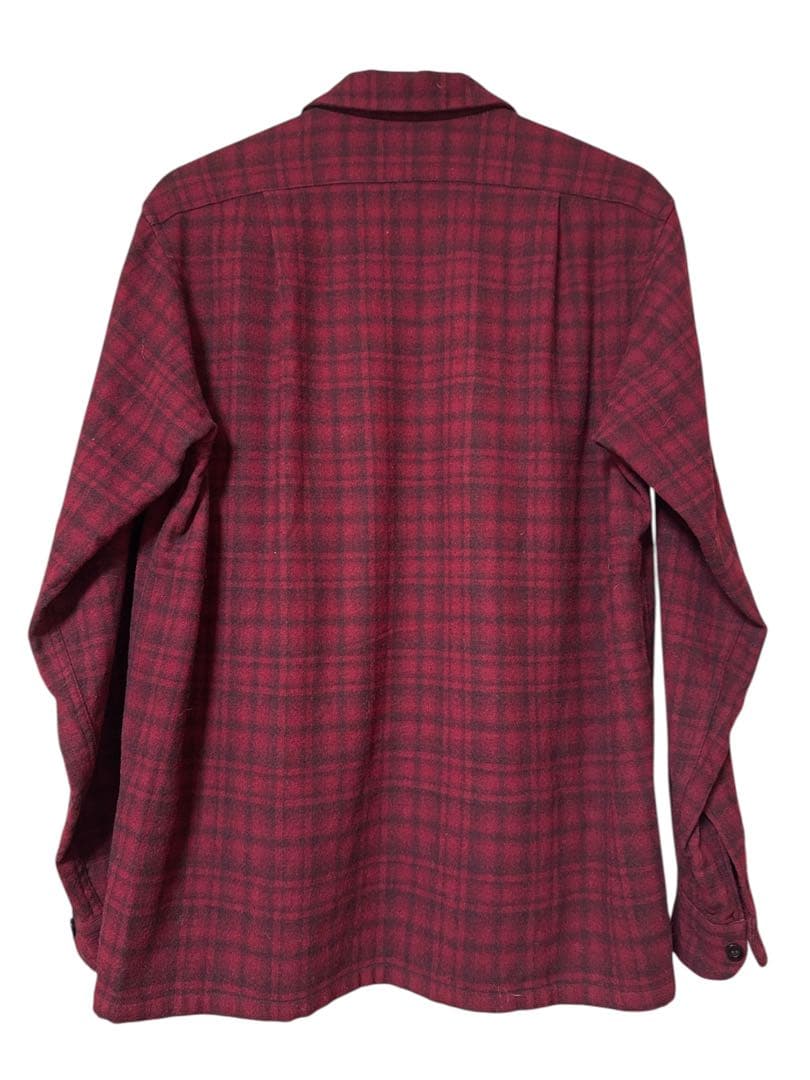 Pendleton 50年代 Mサイズ ネルシャツ 赤黒チェック ヴィンテージ
