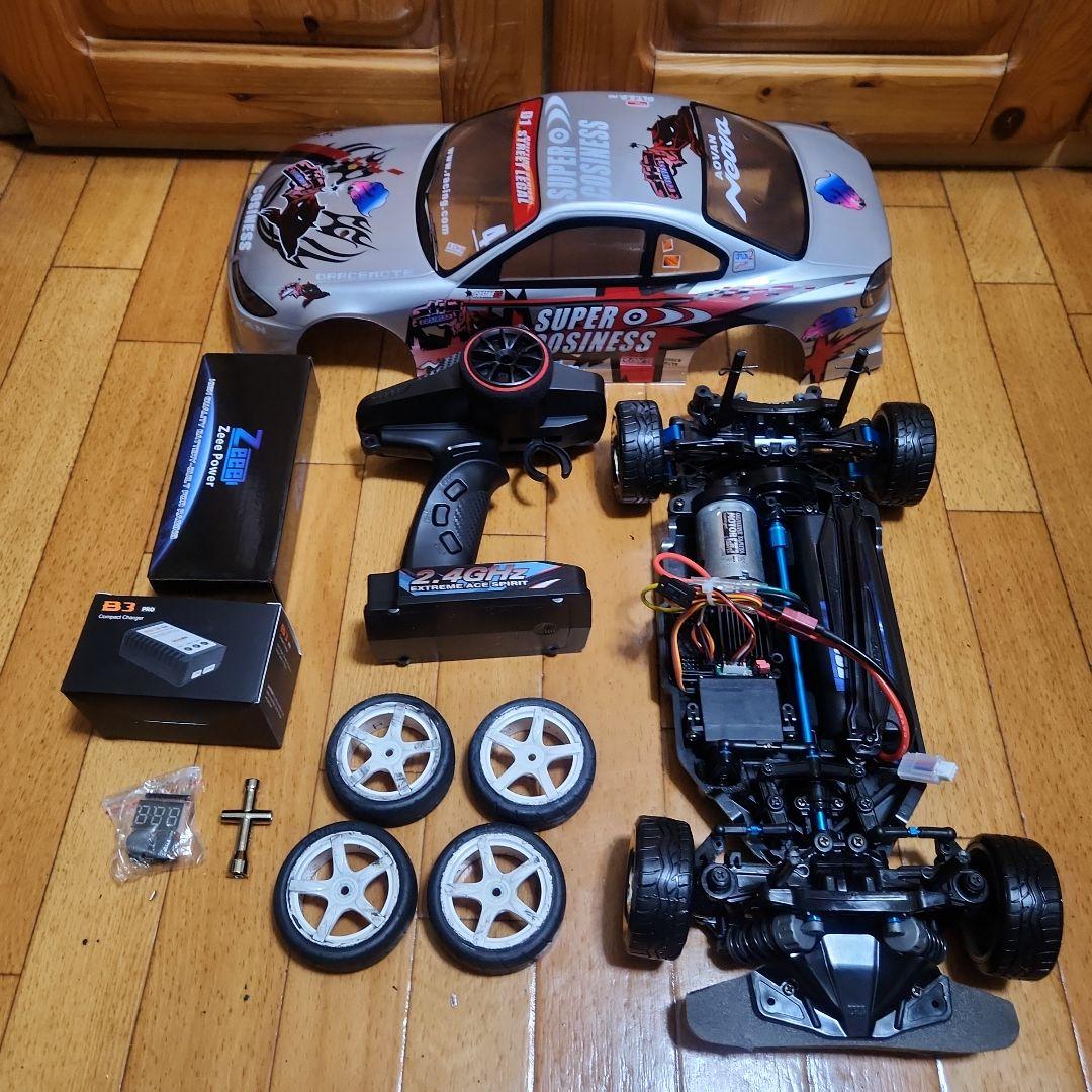 タミヤ ドリフト ラジコン フルセット TT01 シルビアボディ tt02 ②