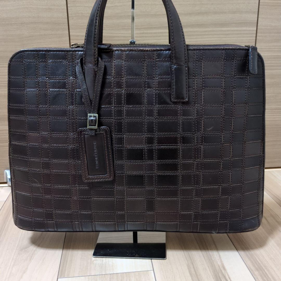 廃版・希少】マザーハウス アンティークメッシュスリムビジネス ダーク