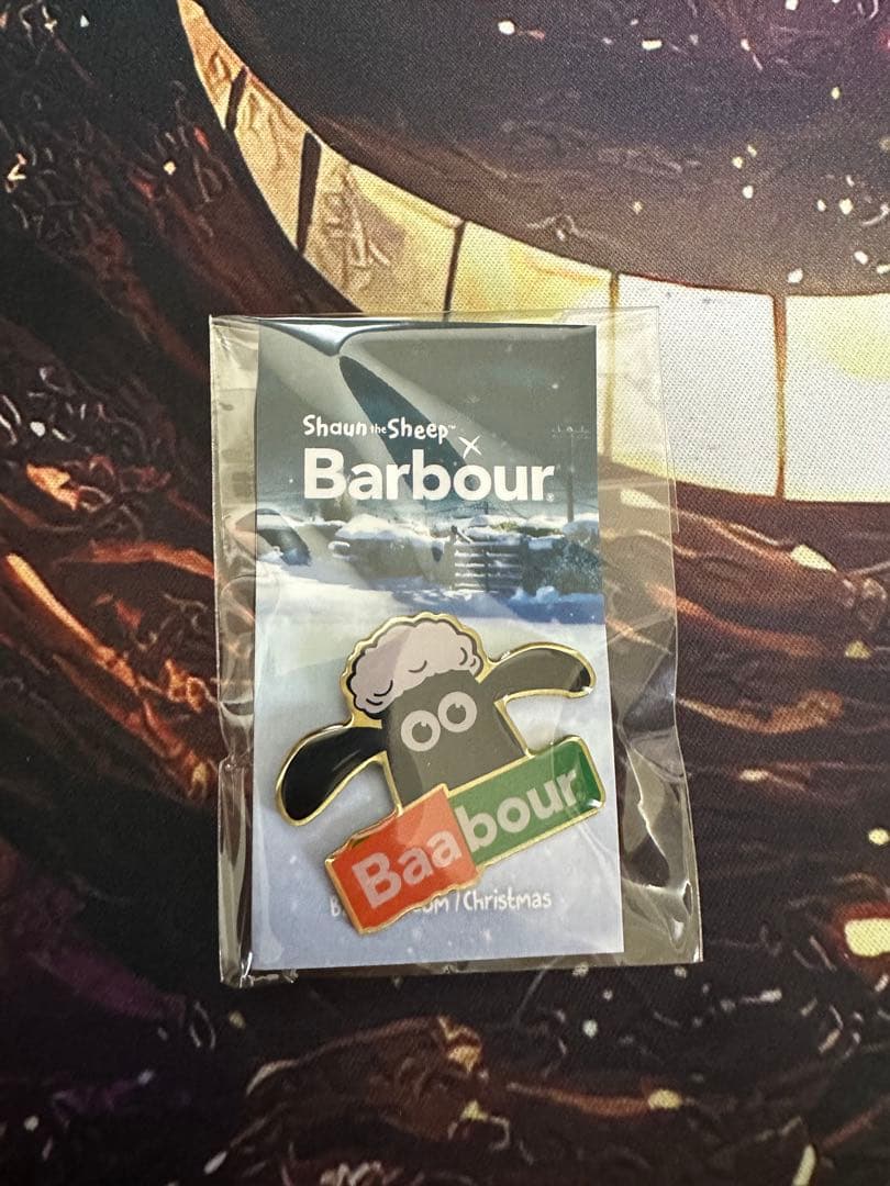 Barbour バブアー ピンバッジ ノベルティ【ひつじのショーン 】非売品