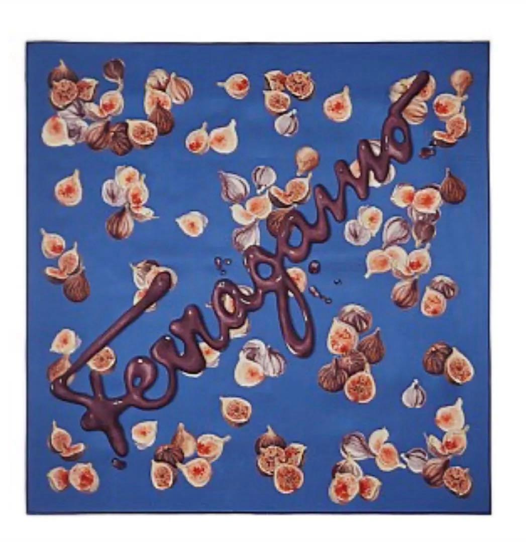 新品 Ferragamo フェラガモ シルク 大判 スカーフ プレゼントにも