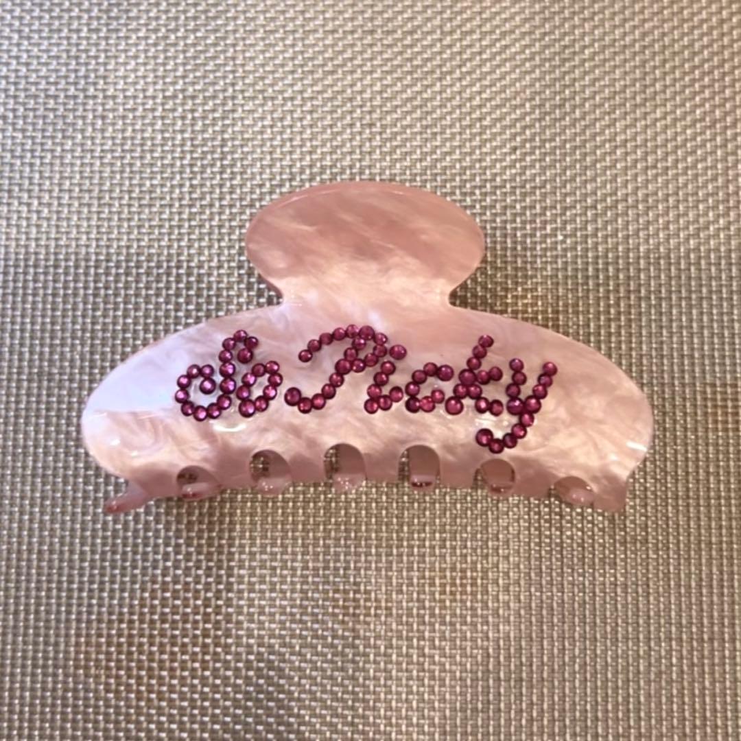 PICKY THE SHOP ヘアクリップ ピンク ラインストーン shima - メルカリ