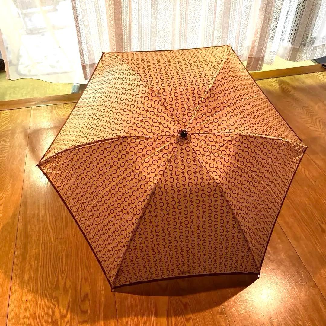 セリーヌ CELINE 折りたたみ傘 マカダム 総柄 ブラウン - メルカリ