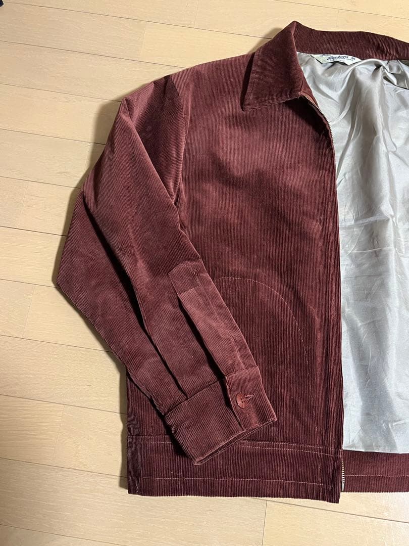 Backers バッカーズ インディアン刺繍コーデュロイジャケット バーガンディ
