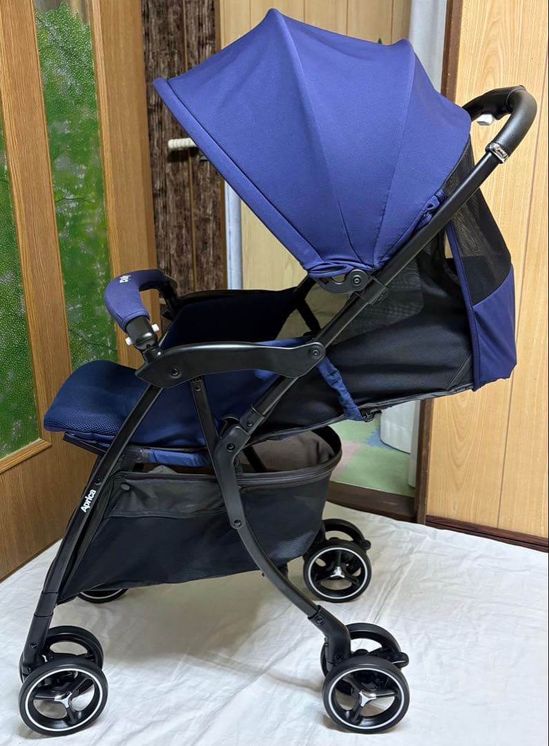 アップリカ クルリー ベビーカー 横スライド 清掃済み 洗濯済み 超美品