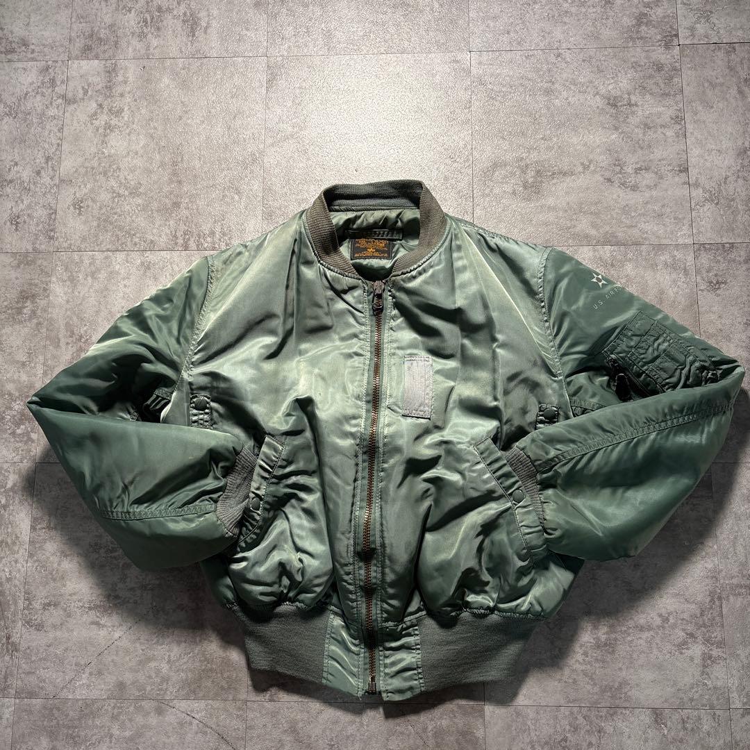 alpha 50s復刻 ma-1 flight jacket 短丈 ヴィンテージ - メルカリ