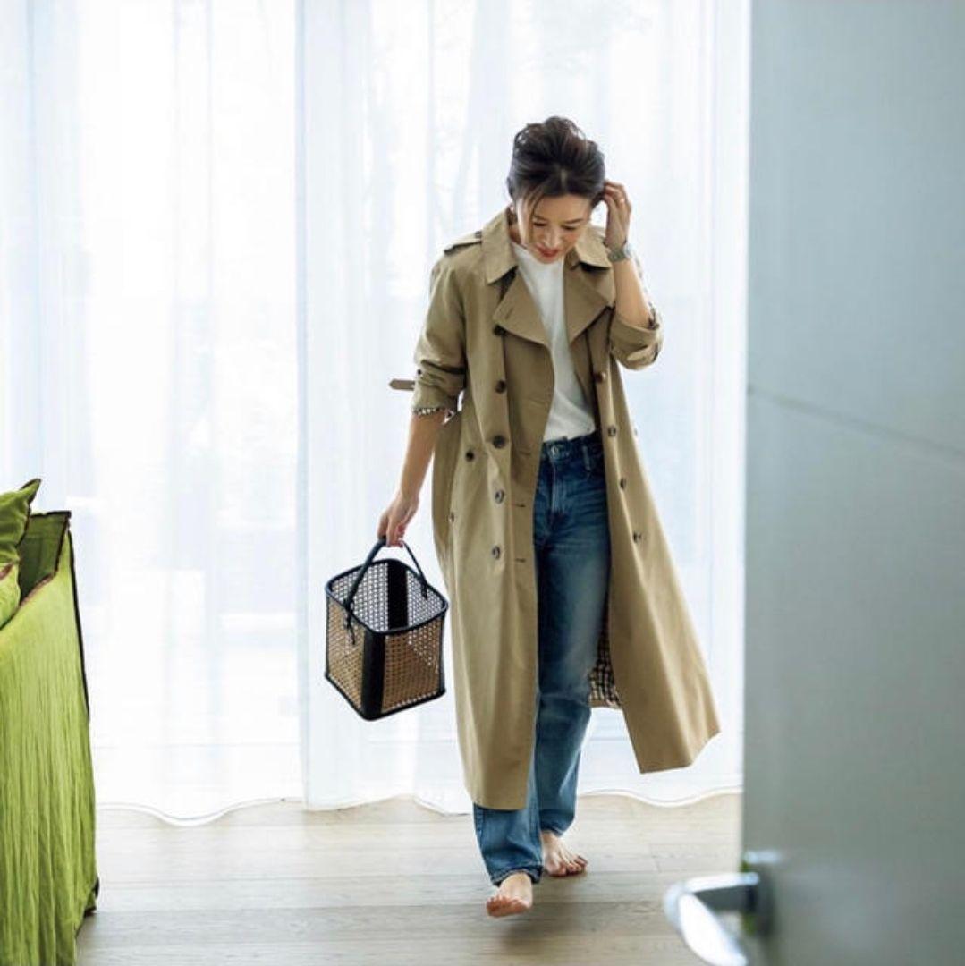 カスタム仕様Aquascutum トレンチコート大草直子ロングモデル - メルカリ