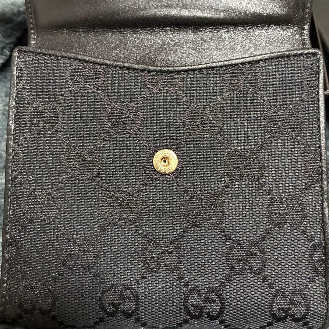 GUCCI 二つ折り財布 ジャッキー GGライン 刻印 箱付き グッチ - メルカリ