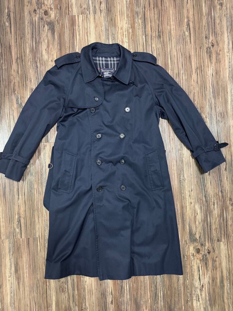 Burberrys 英国製 トレンチコート ネイビー ヴィンテージ ノバチェック