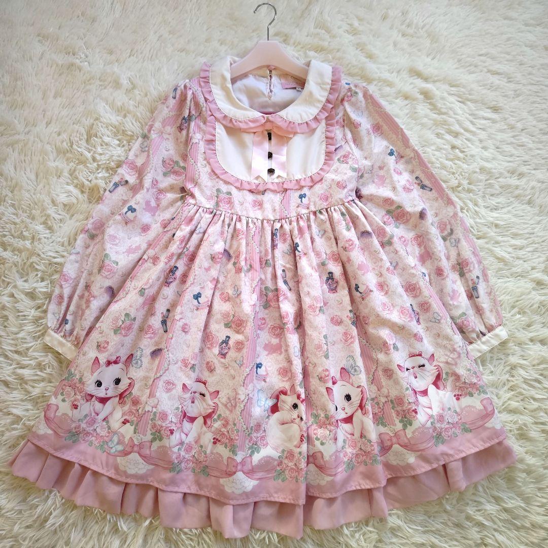 Angelic Pretty ワンピース ドレス ピンク ディズニー マリー Angelic Pretty x Disney Marie - Marie OP by Angelic Pretty