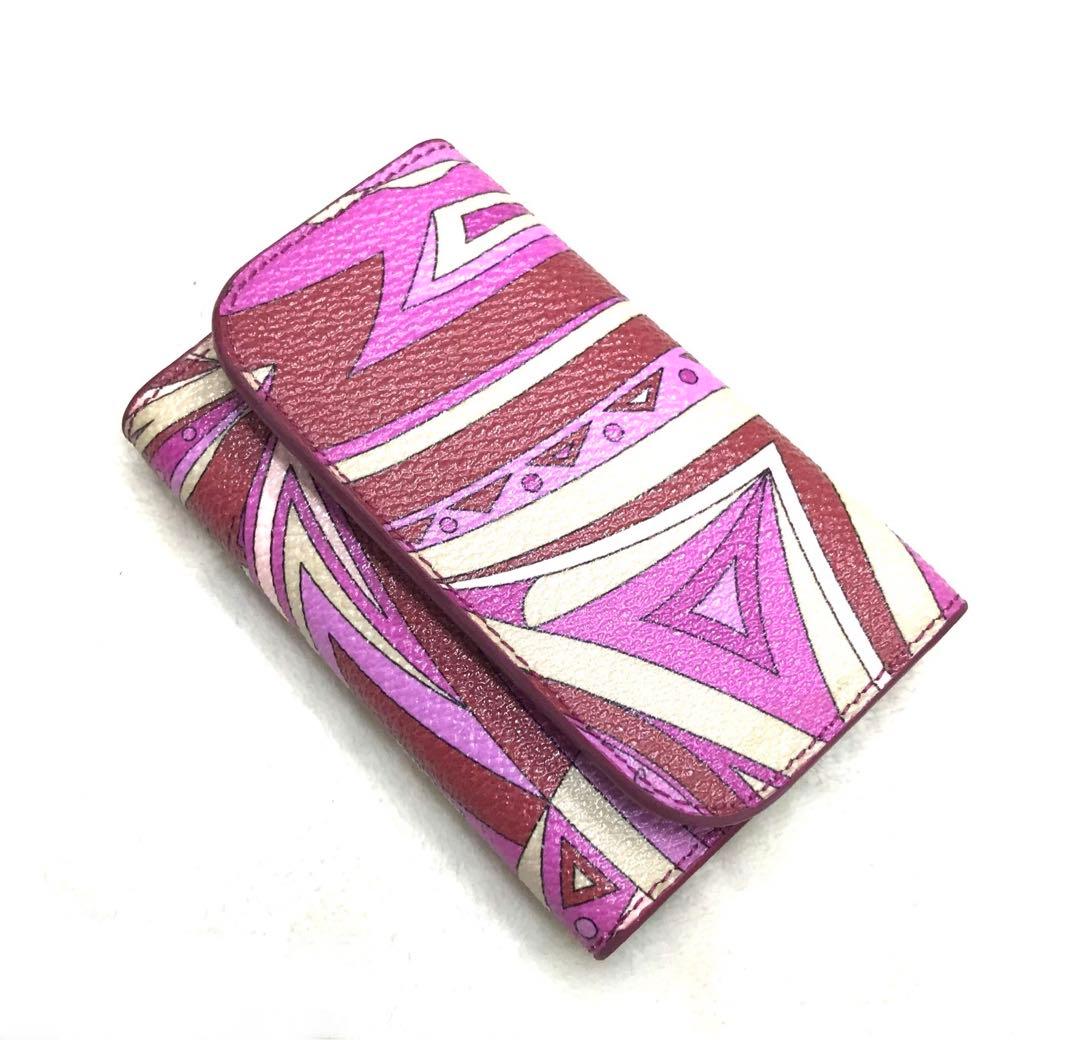 エミリオプッチPUCCIレザーキーケース超レア入手困難プッチ柄ロココ調