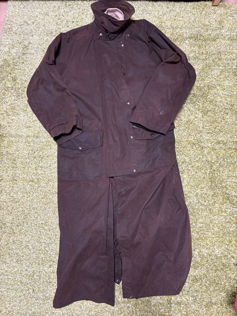 OUTBACK オイルドダスターコート ドローバーコード スタンドカラー 多