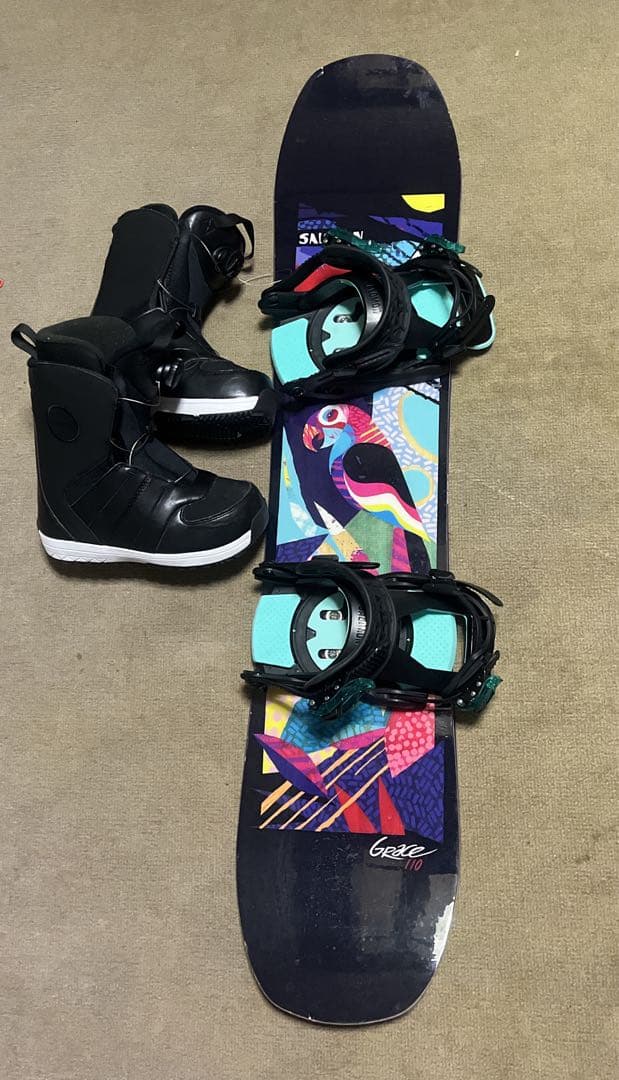 Salomon Grace 110 スノーボードセット Salomon Grace Snowboard - Sidecountry Sports
