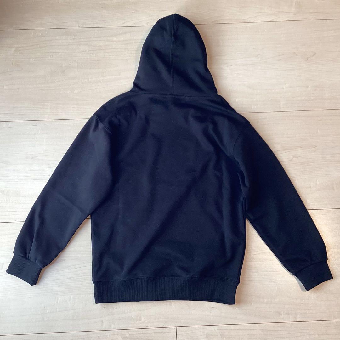 alo ブラック フード付きパーカー - メルカリ