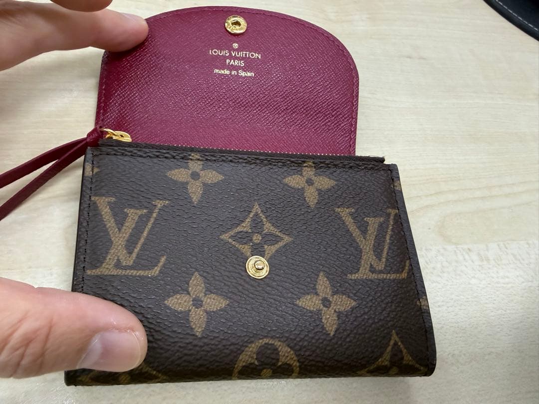 ルイヴィトン モノグラム ポルトモネ ロザリ フューシャ - メルカリ