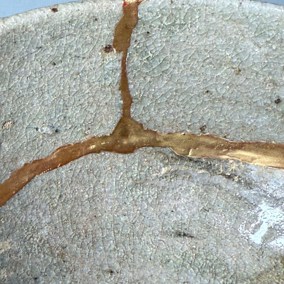 桃山〜江戸期 古唐津 無地唐津 小服茶碗 金継ぎ 発掘 古美術 蒐集家旧