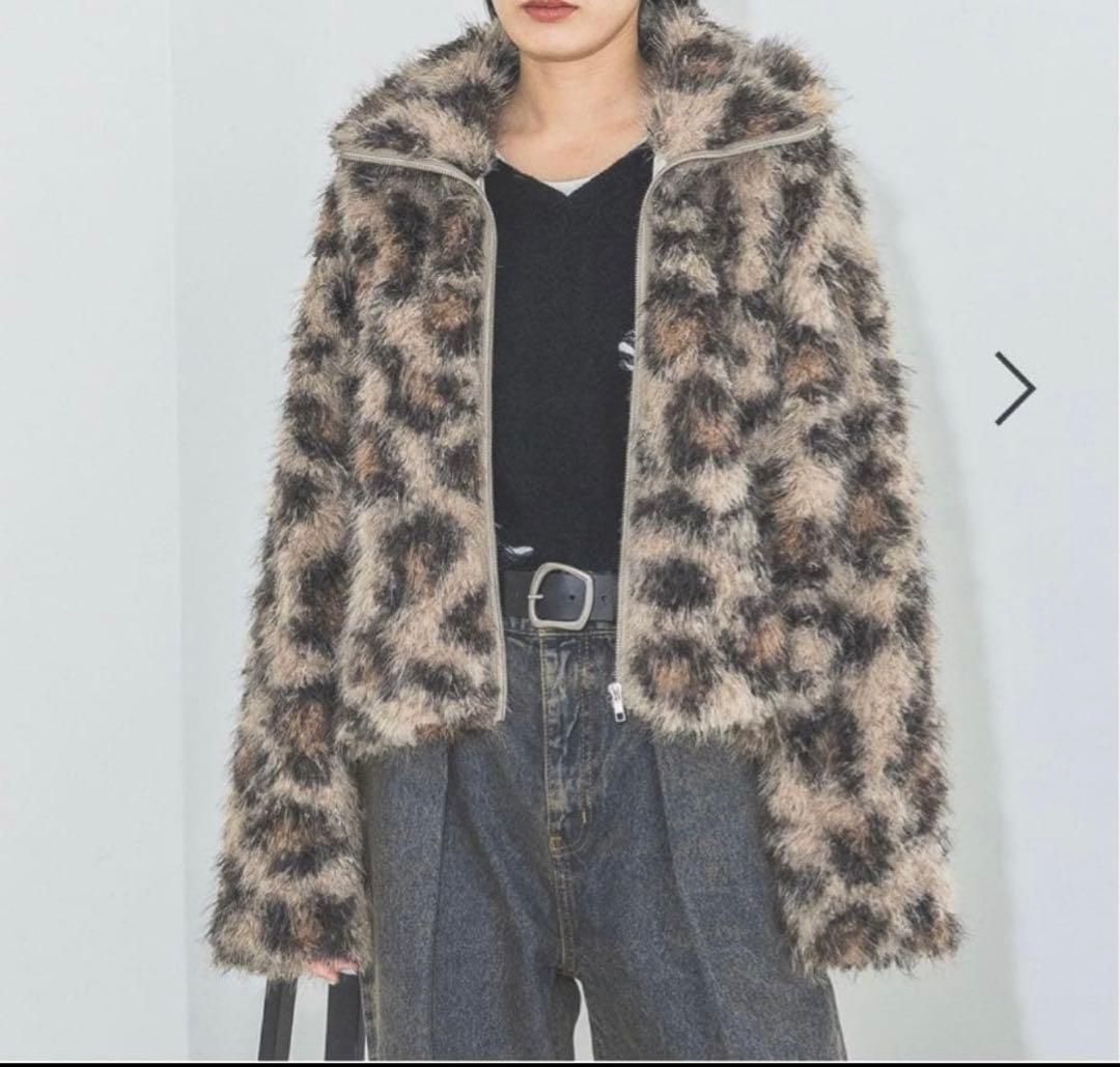 ジーナシスMIX カラーファーブルゾン レオパード柄 - メルカリ