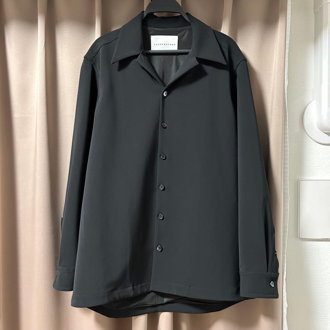 CORNERSTONE 22ss black shirt jacket