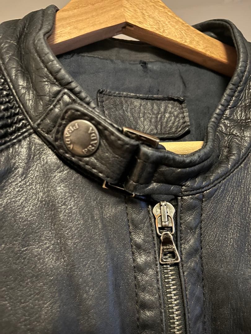 PRADA 2009年 ライダースジャケット 本革 48