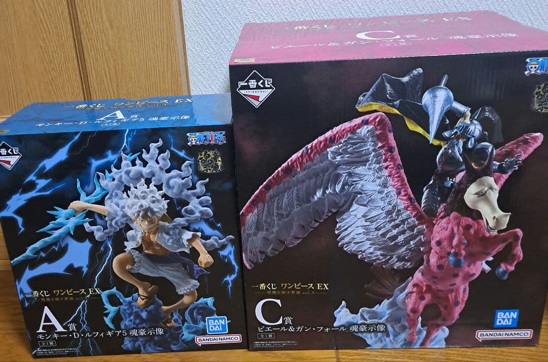 ワンピースEX 一番くじ A賞 ルフィ C賞 ピエール&ガン・フォール