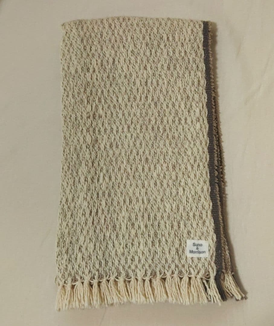Suno&Morrison　ガラ紡ミディアムストール スノアンドモリソン ガラ紡 ミディアムストール / Twill / Beigeの通販