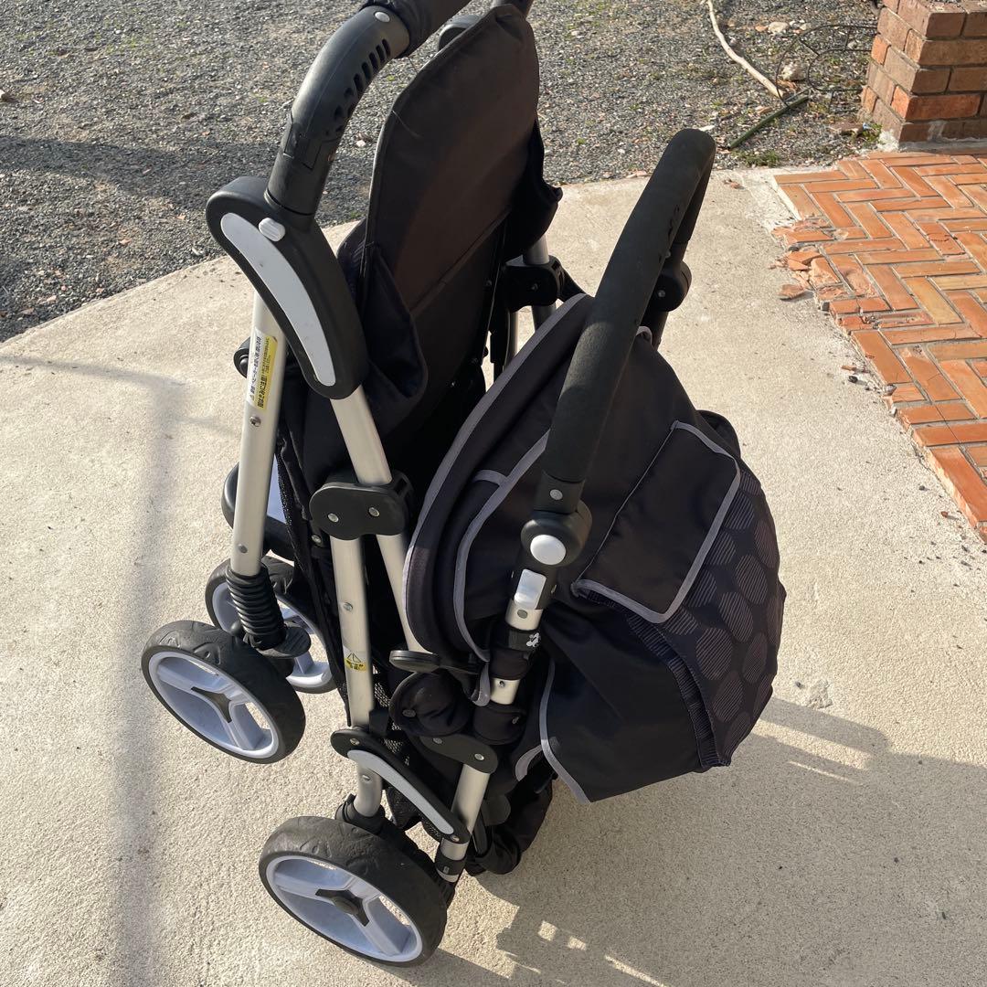 日本育児 ベビーカー ツインプラム 2人乗り縦型 年子 双子 - メルカリ