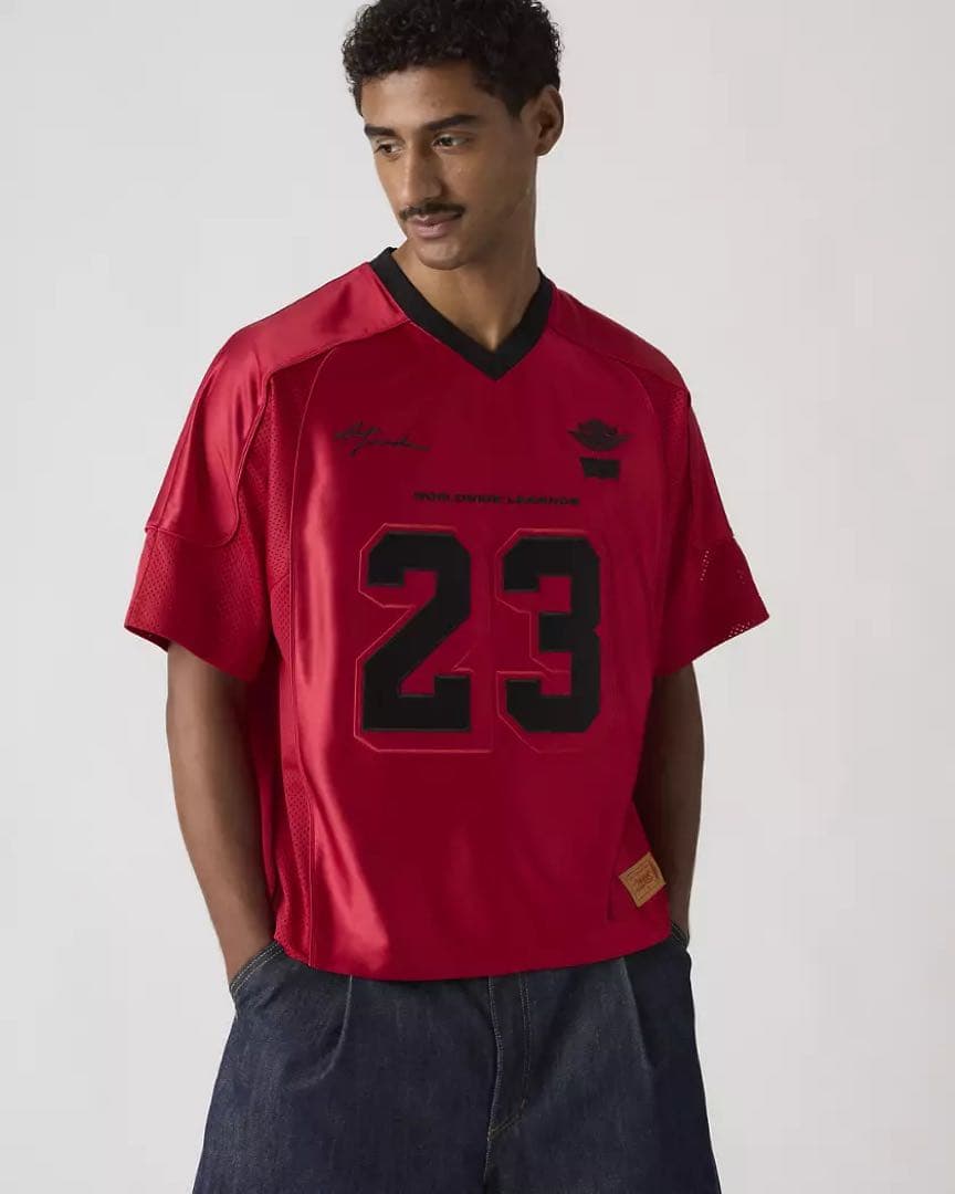 Nike Jordan x LEVI'S Red Jersey Tops Red - メルカリ