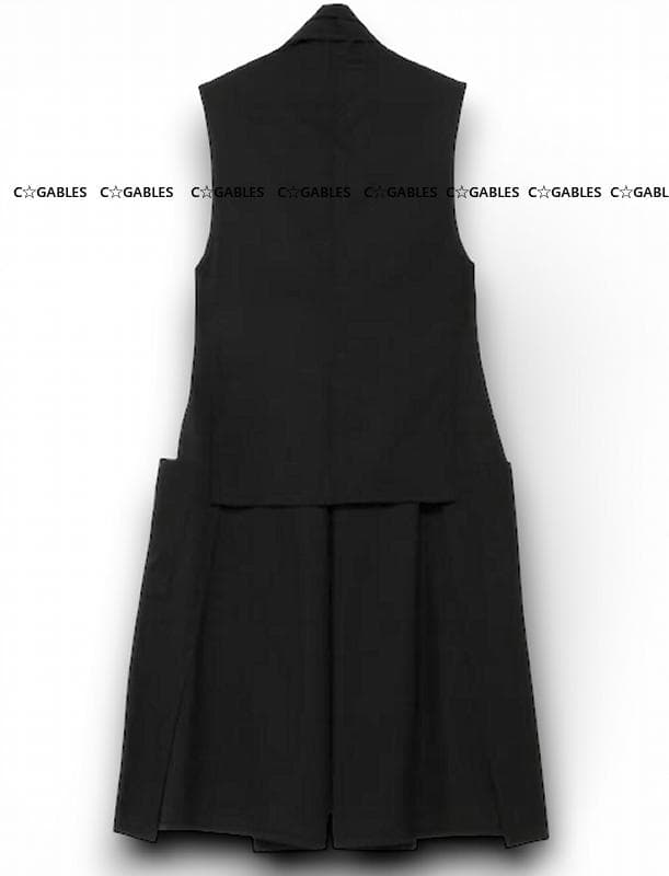 LIMI feu リミフゥ 定番商品 ウールギャバジンベスト ヨウジヤマモト