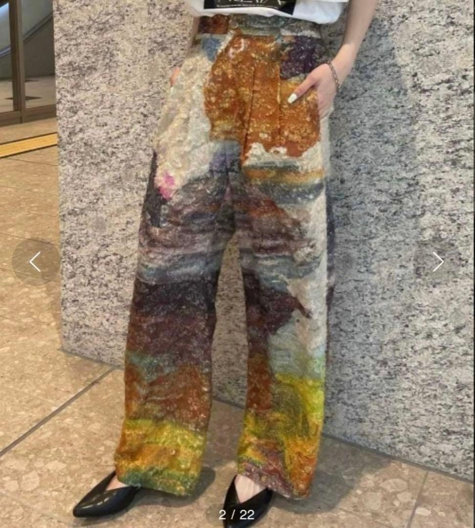 AMERI MEDI RACHEL FLUFFY ART PANTS Sサイズ - メルカリ