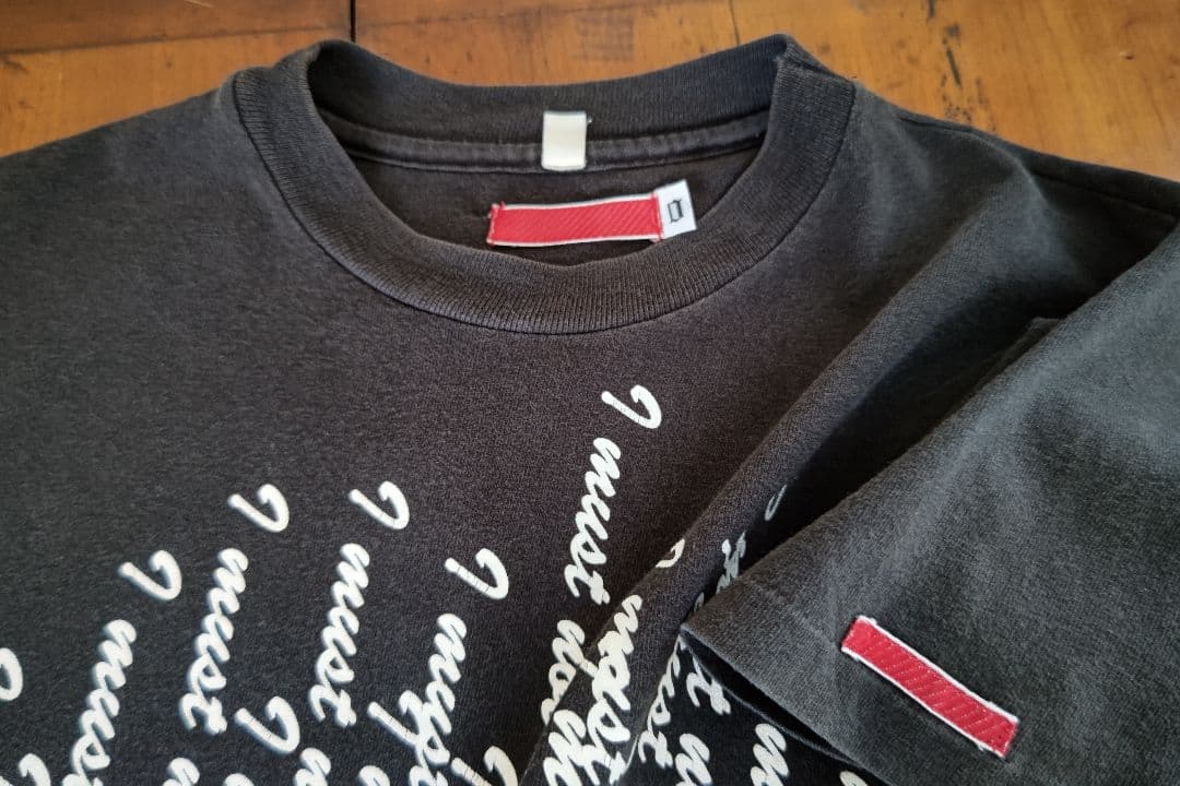 超幻級】1996 初期 赤タグ NUMBER(N)INE Tシャツハンガー付き - メルカリ