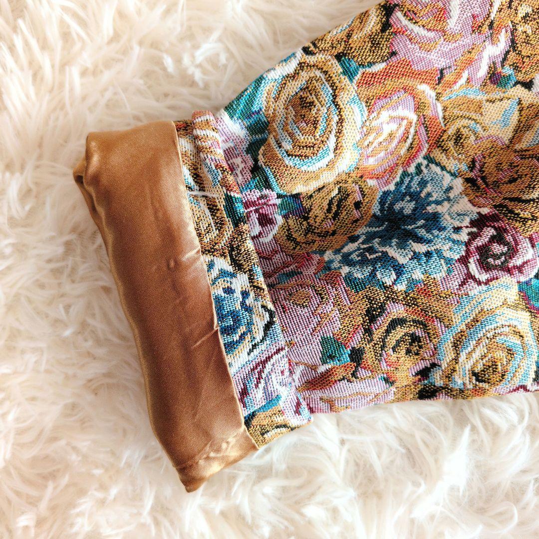 美品 マニャーナ スエルテꕤゴブランチェスターコート ロング 花柄