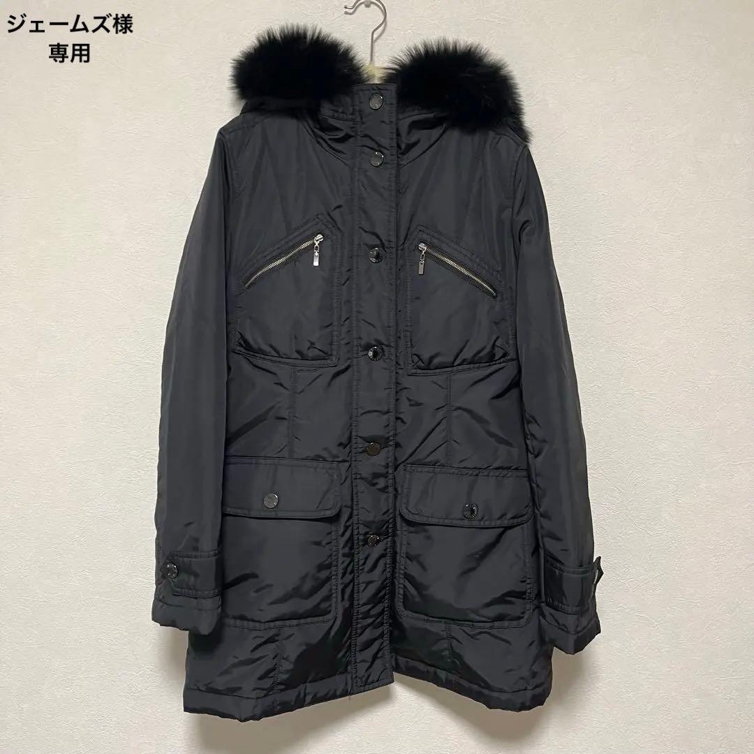 美品 23区 モッズコート LIMONTA ライナー ブラック38 ファーコート