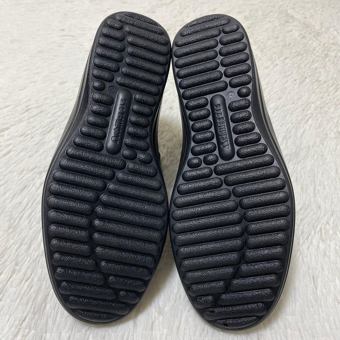 新品同様✨アキレスソルボ　レザーブーツ　ハイカットスニーカー　本革　24.5cm