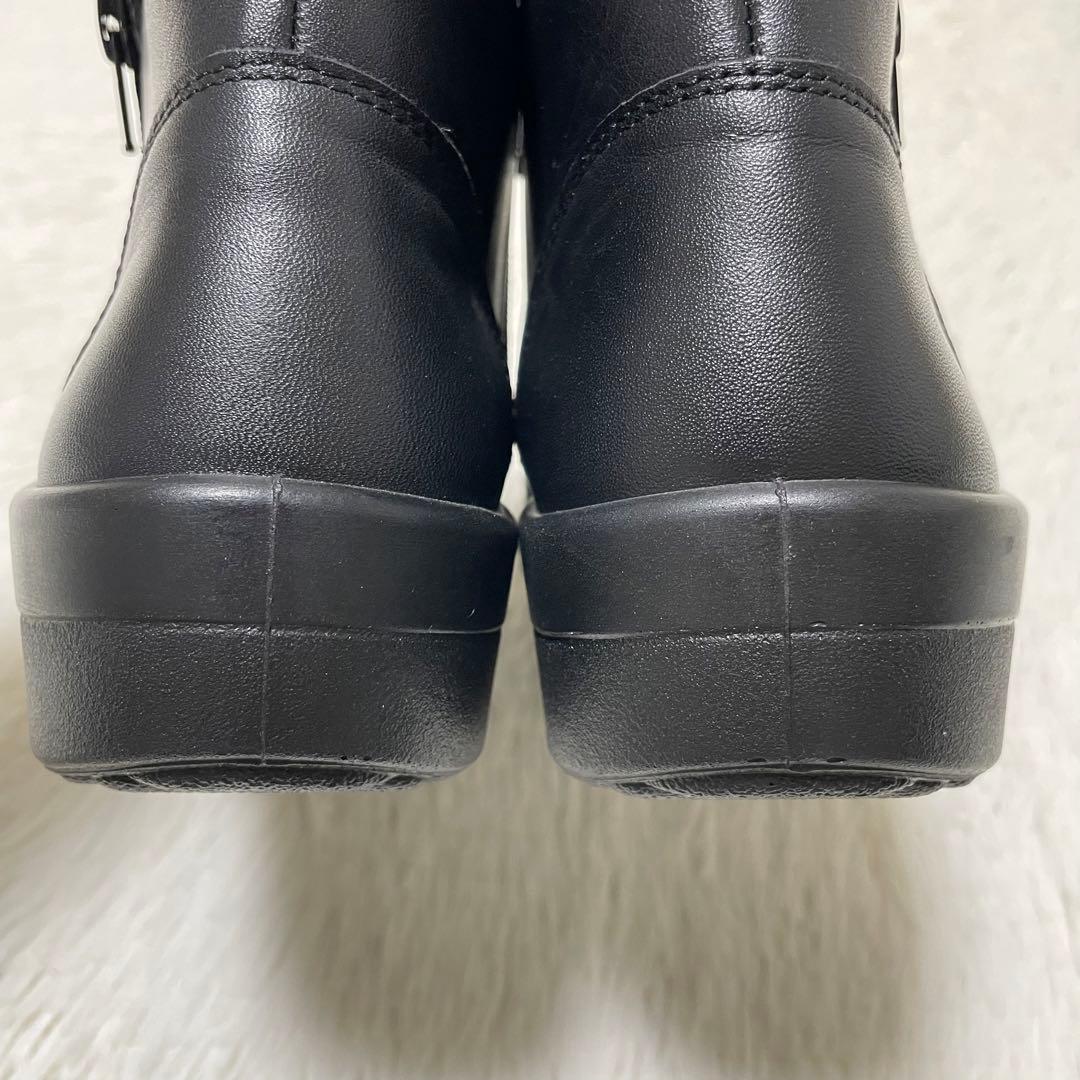 新品同様✨アキレスソルボ　レザーブーツ　ハイカットスニーカー　本革　24.5cm